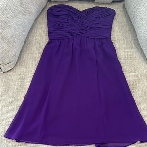 Elegant Purple Strapless Dress by Ralph Lauren